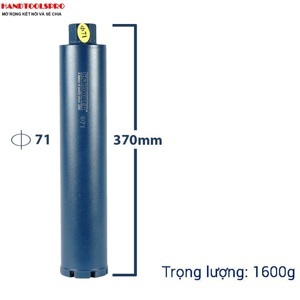 Mũi khoan rút lõi bê tông Ø71x370mm CFCooper DCB71370