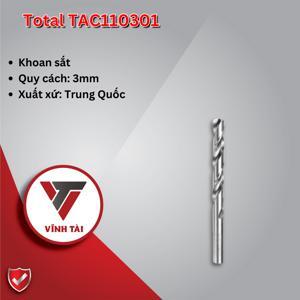 Mũi khoan sắt M2 Total TAC110301 3.0mm