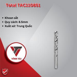 Mũi khoan sắt M2 Total TAC110851 8.5mm