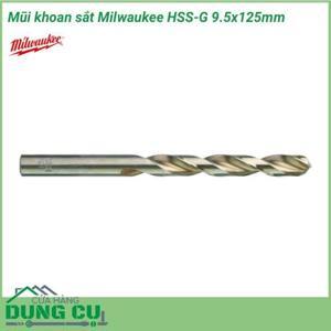 Mũi khoan sắt Milwaukee HSS-G 9.5x125mm