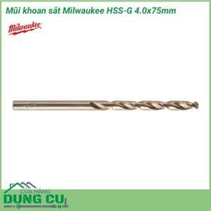 Mũi khoan sắt Milwaukee HSS-G 4.0x75mm