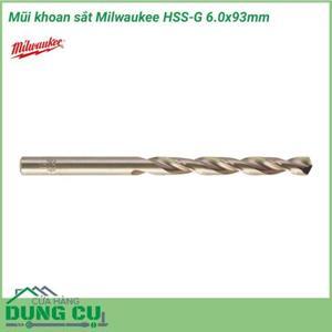 Mũi khoan sắt Milwaukee HSS-G 6.0x93mm