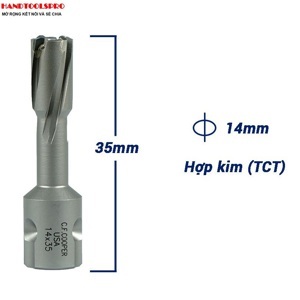 Mũi khoan từ hợp kim TCT 14x35mm CFCooper MT35-14