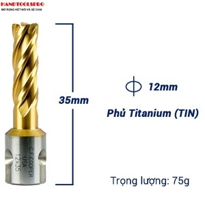 Mũi khoan từ thép gió HSS 12x35mm CFCooper MH35-12