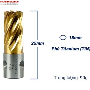 Mũi khoan từ thép gió HSS 18x25mm CFCooper MH25-18