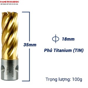 Mũi khoan từ thép gió HSS 18x35mm CFCooper MH35-18