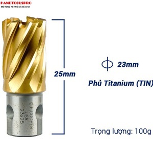 Mũi khoan từ thép gió HSS 23x25mm CFCooper MH25-23