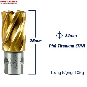 Mũi khoan từ thép gió HSS 24x25mm CFCooper MH25-24