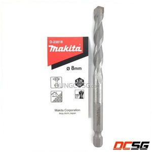 Mũi khoan tường chuôi lục giác 1/4″ 8mm Makita D-23818