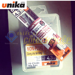 Mũi khoan tường Unika RJ4.3x95