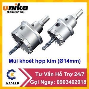 Mũi khoét hợp kim 14 mm Unika MCTR-14.0