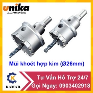 Mũi khoét hợp kim 26 mm Unika MCTR-26.0