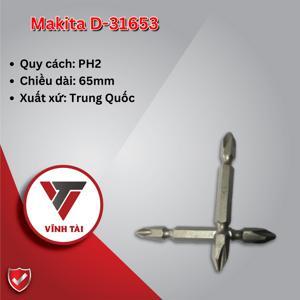 Mũi vít 2 đầu có nam châm (NZ) PH2x65 Makita D-31653