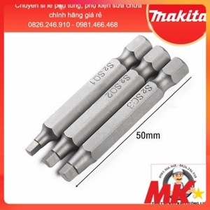 Mũi vít đầu vuông 3.0x50mm Makita B-26593(1 mũi)