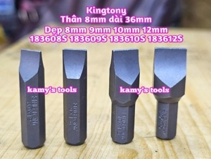 Mũi vít đóng 8 x 36mm ngắn 5/16 inch Kingtony 183608S