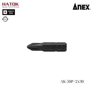 Mũi vít ngắn +2x30mm Anex AK-50P+2x30