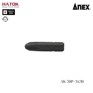 Mũi vít ngắn +3x30mm Anex AK-50P+3x30