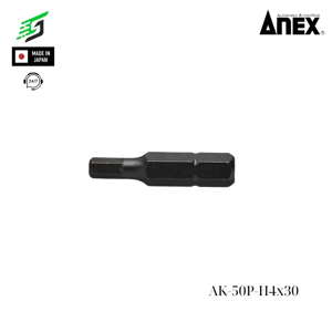 Mũi vít ngắn lục giác Anex AK-50P-H4x30