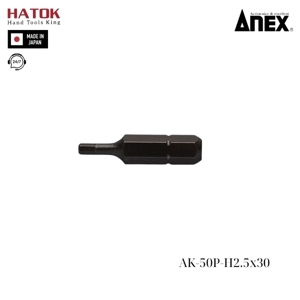Mũi vít ngắn lục giác Anex AK-50P-H2.5x30