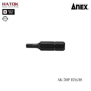Mũi vít ngắn lục giác Anex AK-50P-H3x30