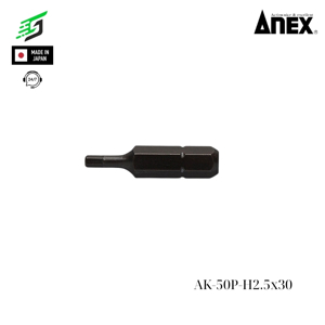 Mũi vít ngắn lục giác Anex AK-50P-H2.5x30