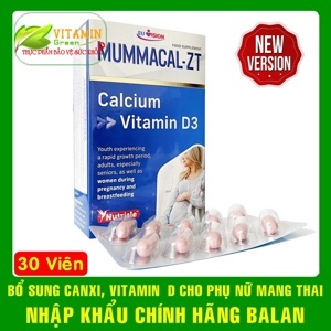 MummaCal-ZT – Bổ sung canxi và vitamin D3 cho phụ nữ thai kỳ