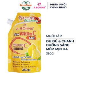 Muối tắm tẩy tế bào chết làm trắng da ABonne SPA White C Đu đủ và Chanh