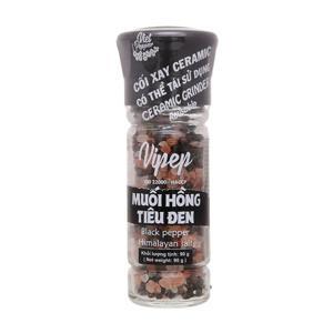 Muối hồng tiêu đen Vipep hũ 90g