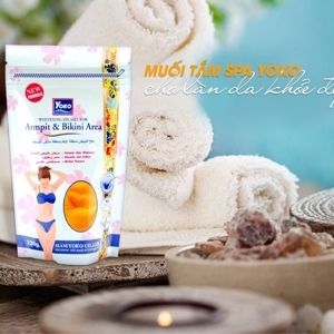 Muối tắm làm trắng da vùng nách & bikini YOKO Whitening Spa Salt For Armpit & Bikini Area 220g