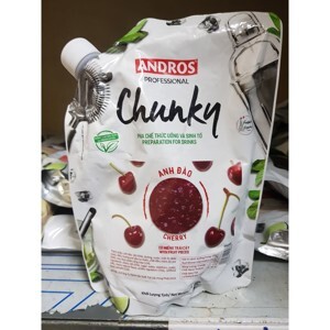 Mứt trái cây Andros Chunky Anh Đào – túi 1kg