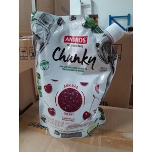 Mứt trái cây Andros Chunky Anh Đào – túi 1kg