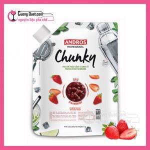 Mứt trái cây Andros Chunky Dâu – túi 1kg