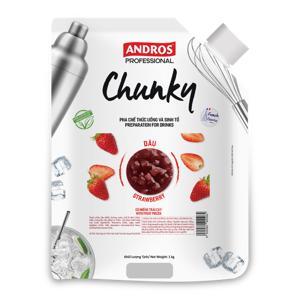 Mứt trái cây Andros Chunky Dâu – túi 1kg