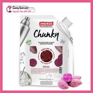 Mứt trái cây Andros Chunky Khoai lang tím – túi 1kg