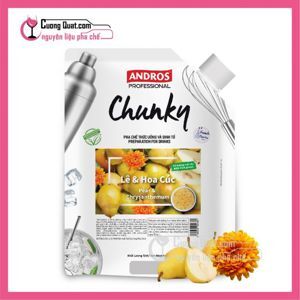 Mứt trái cây Andros Chunky Lê & Hoa cúc – túi 1kg