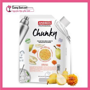 Mứt trái cây Andros Chunky Lê & Hoa cúc – túi 1kg
