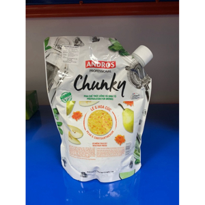 Mứt trái cây Andros Chunky Lê & Hoa cúc – túi 1kg