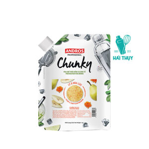 Mứt trái cây Andros Chunky Lê & Hoa cúc – túi 1kg