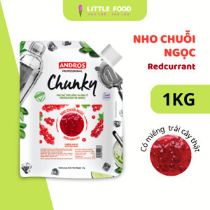 Mứt trái cây Andros Chunky nho chuỗi ngọc – túi 1kg