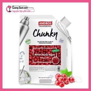 Mứt trái cây Andros Chunky nho chuỗi ngọc – túi 1kg