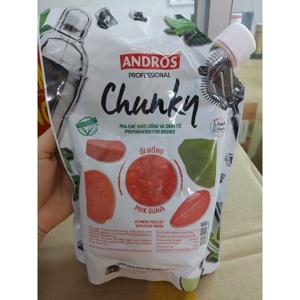 Mứt trái cây Andros Chunky ổi hồng – túi 1kg