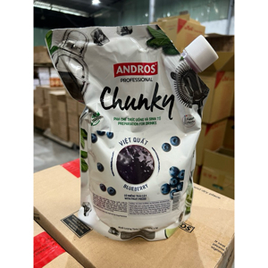 Mứt trái cây Andros Chunky Việt Quất – túi 1kg