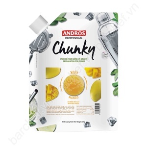 Mứt trái cây Andros Chunky xoài – túi 1kg