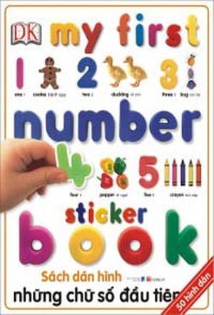 My first number sticker book - Sách dán hình những chữ số đầu tiên