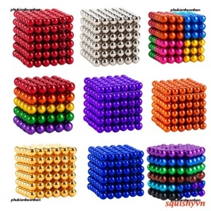 Nam châm Buckyballs 5mm màu Bạc 216 viên