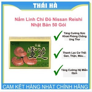 Nấm linh chi đỏ Nissan Reishi - 50 gói/hộp