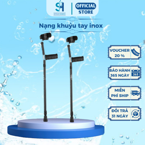 Nạng tập đi inox