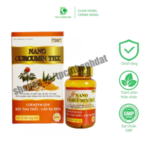 Nano Curcumin Tam Thất Xạ Đen HVQY (30 viên)