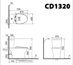 Nắp bàn cầu điện tử Caesar TAF200H