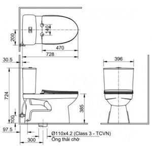 Nắp bàn cầu điện tử Inax CW-H18VN